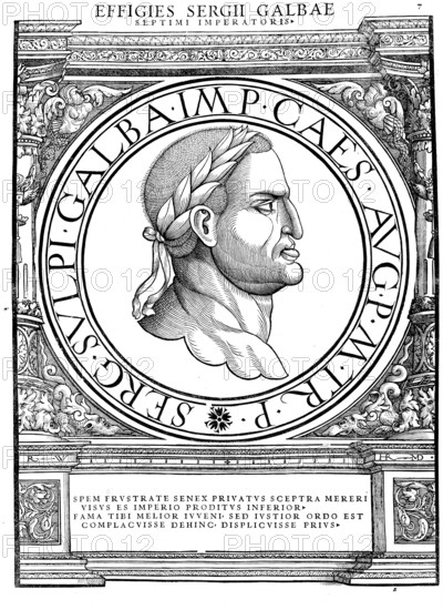 Lucius Livius Ocella Servius Sulpicius Galba (born 24 December 3 BC near Tarracina, died 15 January