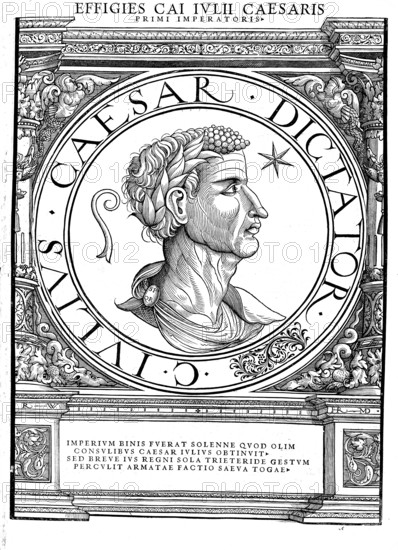 Gaius Iulius Caesar, also Gaius Julius Caesar, (born 13 July 100 BC in Rome, died 15 March 44 BC)
