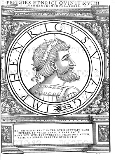 Henry V (born 1081 or 1086, possibly on 11 August, died 23 May 1125 in Utrecht) from the Salian