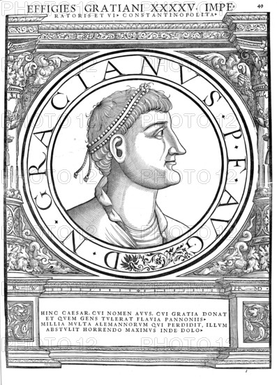 Gratian (born 18 April 359 in Sirmium, died 25 August 383 in Lugdunum), whose full name was Flavius