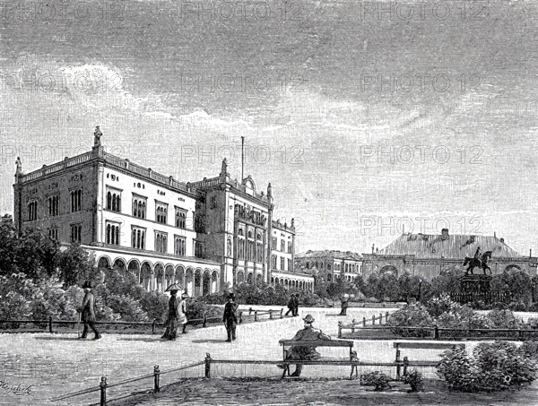 The University of Königsberg in East Prussia in 1890, Germany, today Kaliningrad in Russia,
