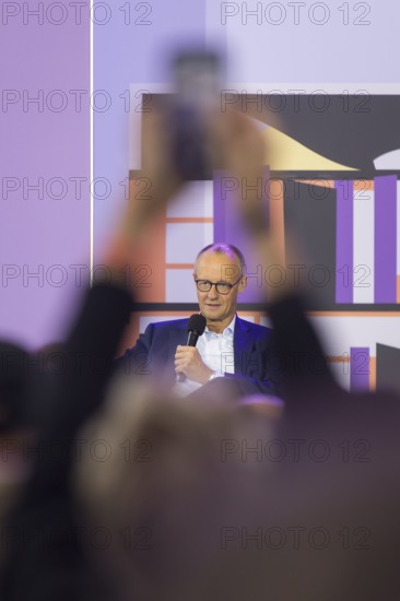 Friedrich Merz (CDU, Chancellor of the Federal Republic of Germany) during a stage talk at the Open