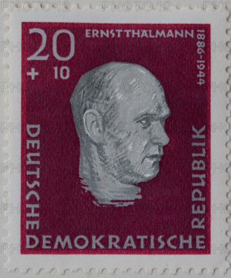 Ernst Thälmann, leader of the Communist Party of Germany, KPD, during the Weimar Republic, portrait
