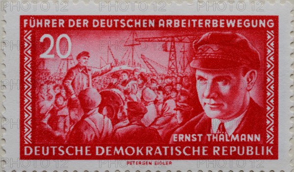 Ernst Thälmann, leader of the Communist Party of Germany, KPD, during the Weimar Republic, portrait