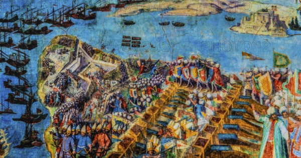 Fall of the fort by the Ottomans in 1565, Fort St. Elmo, fortress on the northern tip built in 1670