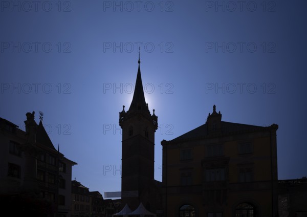 Cappel Tower, Sainte-Odile Fountain, Town Hall, Hôtel de Ville, Market Square, Old Town, Obernai,