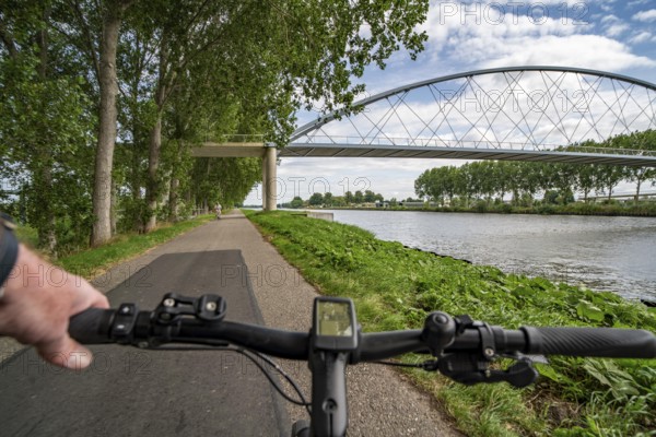 The Amsterdam-Rhine Canal, Amsterdam-Rijnkanaal, 72 km long, artificial waterway, connects the