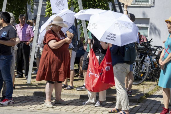 Counter-demonstration against the rally of AfD politician Joachim Paul in
