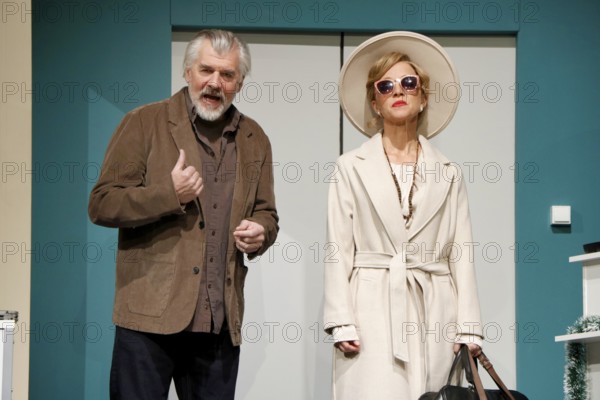 Daniel Morgenroth and Johanna Klante during the photo rehearsal of The Neurosen Cavalier at the