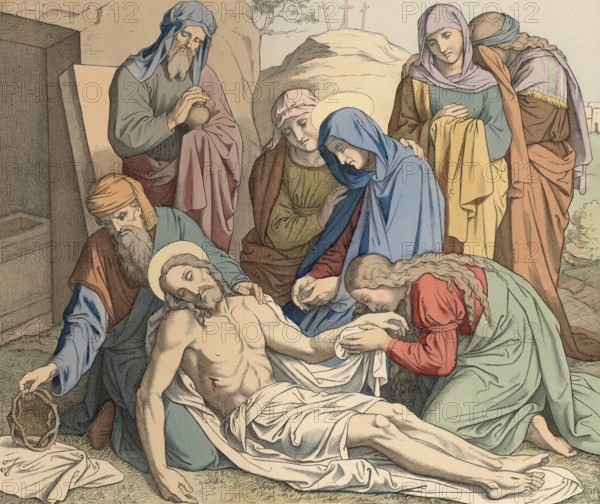 Biblical story, Jesus is laid in the grave, according to Christian tradition, Jesus was rescued
