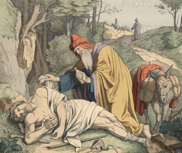 Biblical story, The Good Samaritan, one of the most famous stories of Jesus and is in the Gospel of
