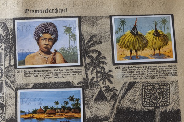 German colonies. Bismarck archipelago. Young native. According to the caption, robbery of woman and