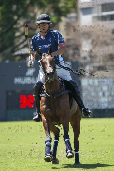 Portrait of polo player Isidro Strada from the La Dolfina 2 team at the 132nd Argentine Open Polo