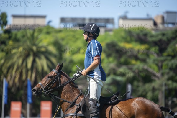 Portrait of polo player Isidro Strada from the La Dolfina 2 team at the 132nd Argentine Open Polo