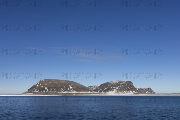 Phippsøya, Phipps Island in the Arctic Ocean, largest island in Sjuøyane, archipelago north of