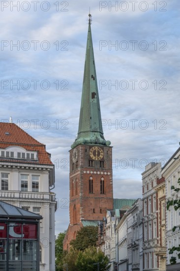 Tower of St Jacobi Church, consecrated in 1334 as the Church of Seafarers and Fishermen, Hanseatic