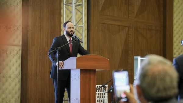 Gaziantep, Turkey – November 20, 2025: Aleppo Governor Azzam Al-Ghareeb paid an official visit to