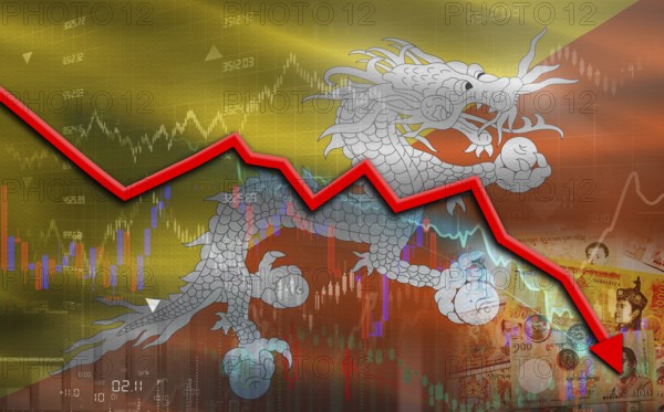 Dominican Republic financial fall on economy market. Dominican Republic financial crisis on