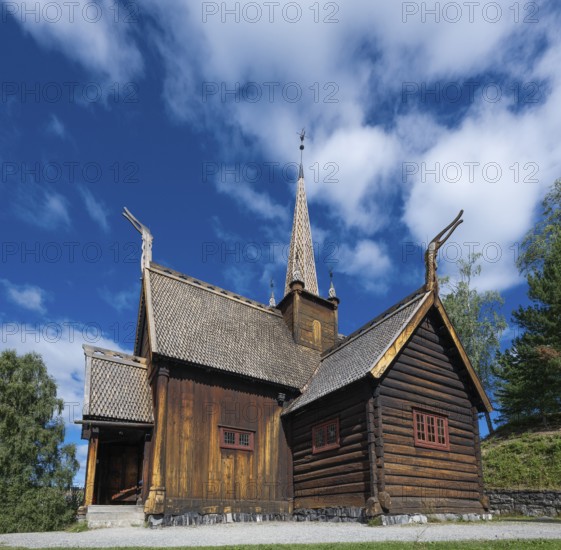 Garmo Stave Church, Maihaugen open-air museum with houses and objects from farms in Gudbrandsdal,