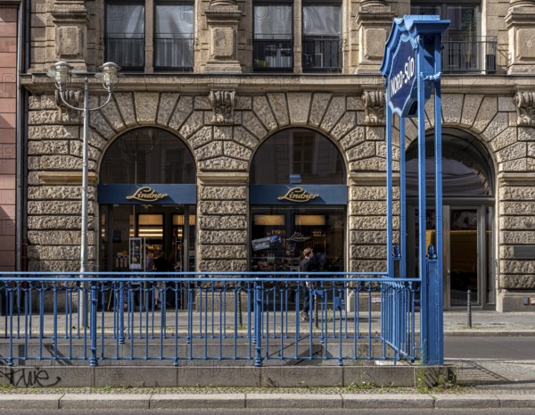 Entrance to the currently closed and former Friedrichstraße subway station, provisionally renamed