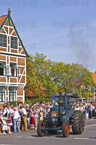 Old Country York City Hall Old Manor Half-timbered Building Brick House Architecture Blossom