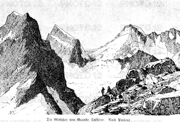 Aiguille de la Grande Sassière or Grande Sassière (3751 m) Sainte-Foy-Tarentaise, Grajan Alps, Mont