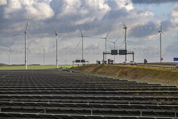 86.5 MW peak open-air photovoltaic systems, from RWE, with over 141, 000 solar modules, on a side
