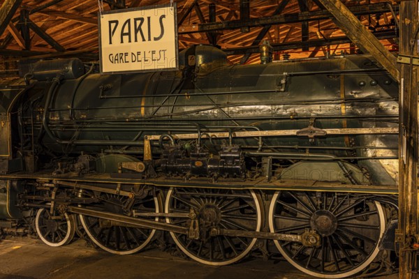 Legendary French La France locomotive, operating number 231.K 22, replica of the Gare de L'Est