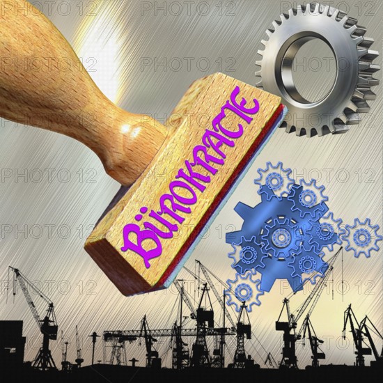 Symbolic photo, fighting bureaucracy, nonsensical laws, SMEs and industry lawsuits, economy