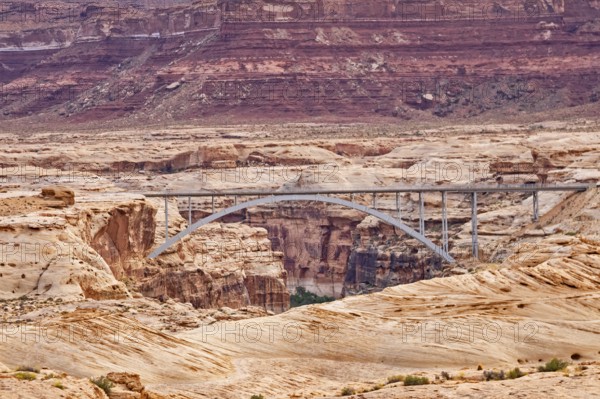 Hite, Michigan - The Hite Crossing Bridge carries Utah Highway 95 across the Colorado River at the
