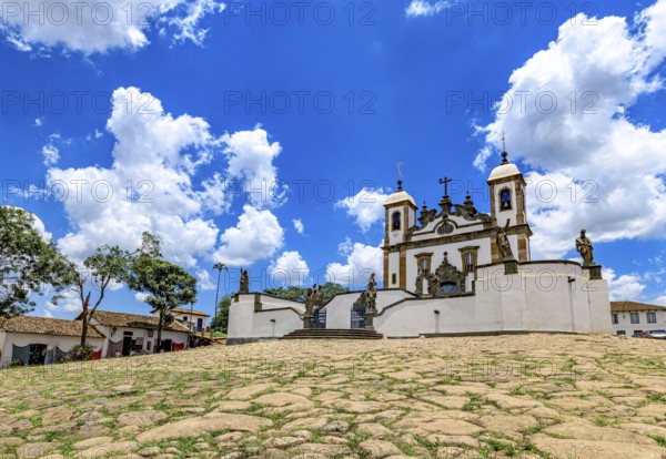 Bom Jesus de Matosinhos and sculptures of the twelve prophets by Aleijadinho in the city of