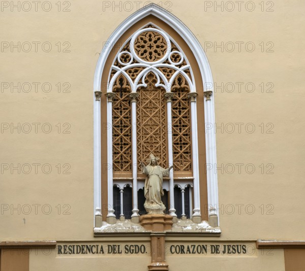 Building facade built 1890s, Residence of the Sacred Heart of Jesus, Plaza Venerable Francés de