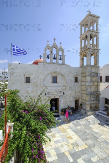 Ano Mera, Mykonos, Cyclades, Greece - The Panagia Tourliana monastery is the center of Ano Mera.