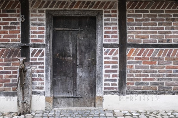 Altes half-timbered house, Borken-Weseke, Münsterland, North Rhine-Westphalia, Germany