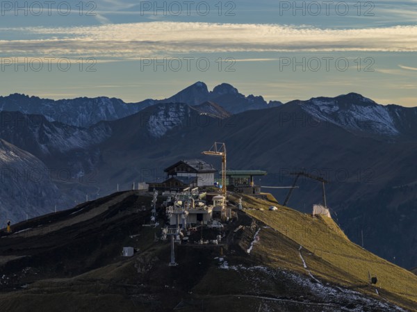 Ski lift, ski hut, construction site, construction, environmental destruction, winter sports, Sella