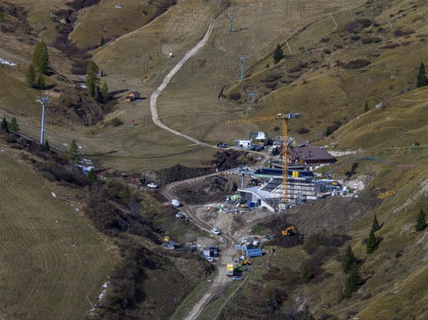 Ski slope, downhill, autumn, tourism, environmental destruction, construction site, winter sports,