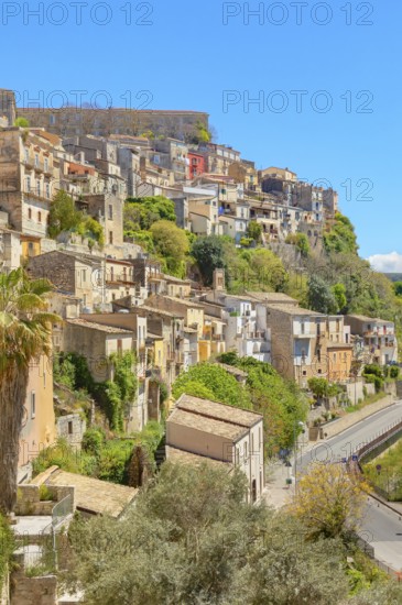 Historic town view, Ragusa Ibla, Ragusa province, Sicily, Italy