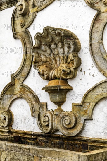 A 17th century fountain still in operation in the streets of the historic city of Ouro Preto, Ouro