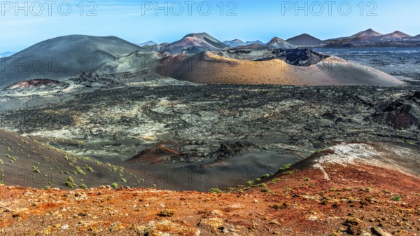 Timanfaya National Park Fire Mountains, Montanas del Fuego, Lanzarote, Canary Islands, Spain,