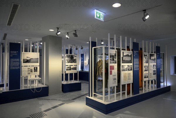 Exhibition Destiny Herrenmensch in the former NS Ordensburg Vogelsang, interior view, Eifel