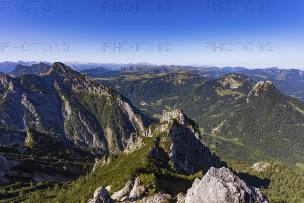 View from Rettenkogel to Rinnkogel, Postalm, Osterhorn Group, Salzkammergut, Province of Salzburg,