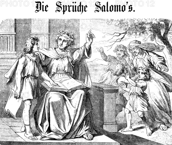Wisdom calls and warns, emphatic warning against seduction, The sayings of Solomon, chapter 1, King