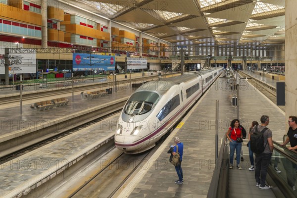 Renfe Class 103 high-speed train, AVE Alta Velocidad Española service, Zaragoza-Delicias railway