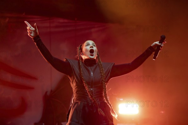 LaFee (real name: Christina Klein) live on Shadow & Light Tour 2025 at Berlin's Tempodrom on 26.10
