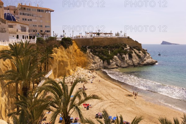 View of Balcon del Mediterraneo, Mediterranean Sea, Benidorm, Valencia (region), Costa Blanca,