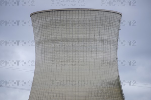 Demolition of the 160m high cooling towers of the disused Gundremmingen nuclear power plant (AKW