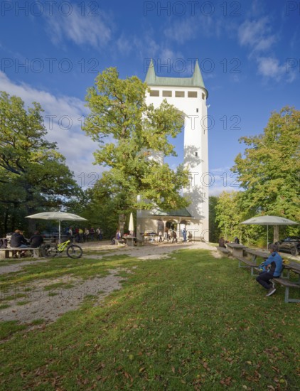 Schönberg Tower, observation tower, also known as Pfullinger Unterhose, double tower, Pfullingen,