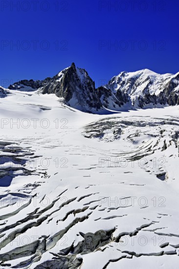 View of the mountains from the Télécabine Panorama Railway, La Tour Ronde, Mont Blanc, in the