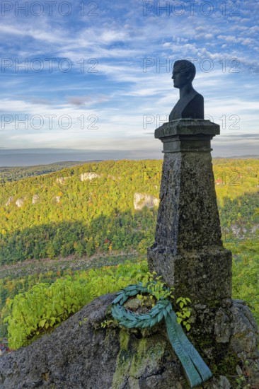 Wilhelm Hauff Memorial, memorial stone for Wilhelm Hauff, Romantic writer and fairy tale poet,