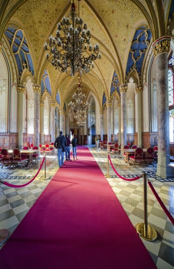 Count's Hall and Imperial Hall, Hohenzollern Castle, ancestral home of the House of Hohenzollern,